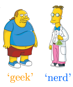 Simpsons : Geek versus Nerd